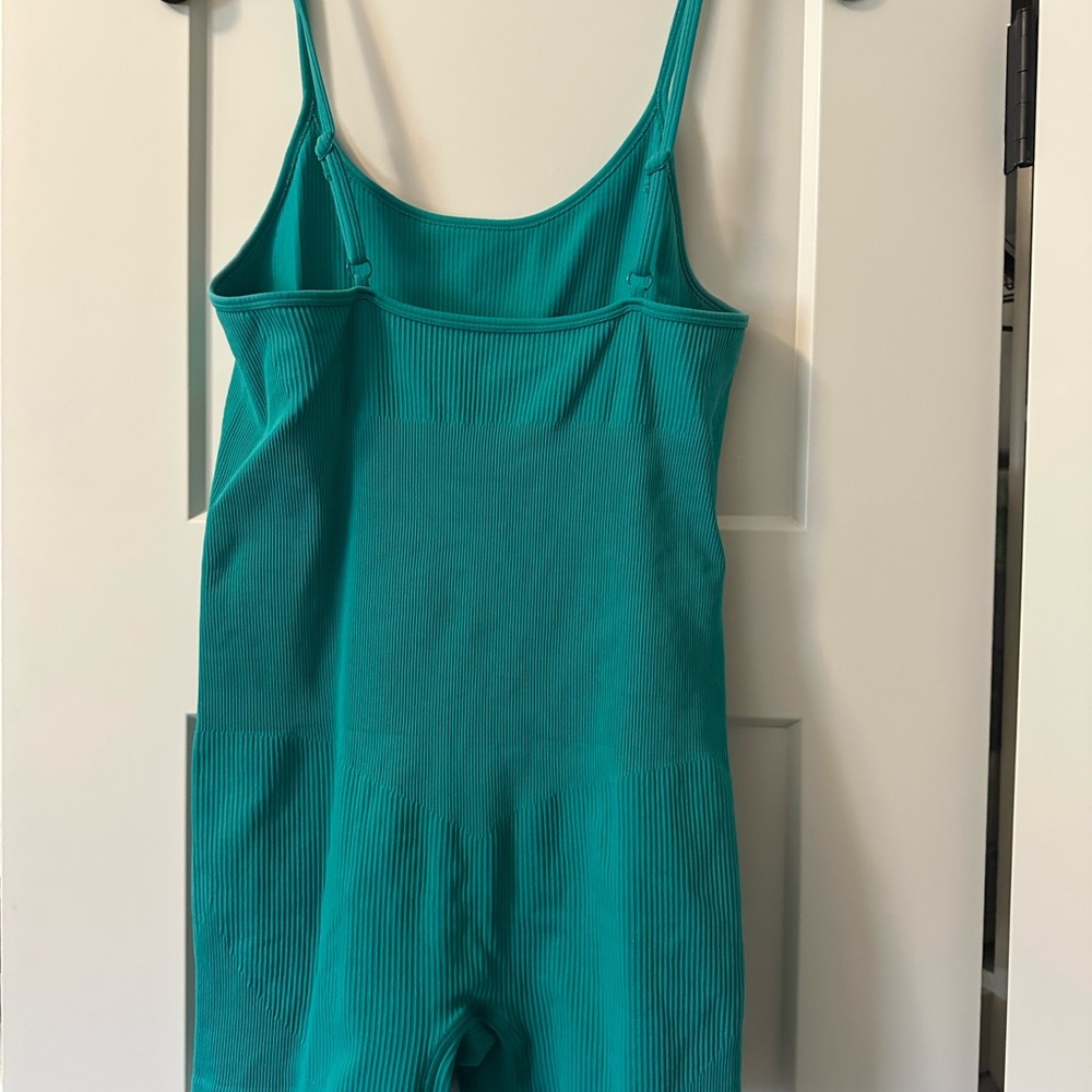 Teal Sleeveless Jumpsuit - Picture 3 of 4